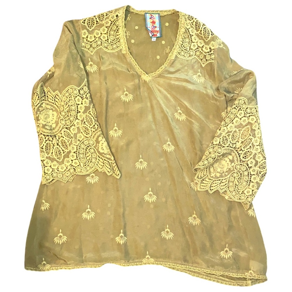 Johnny Was embroidered blouse
